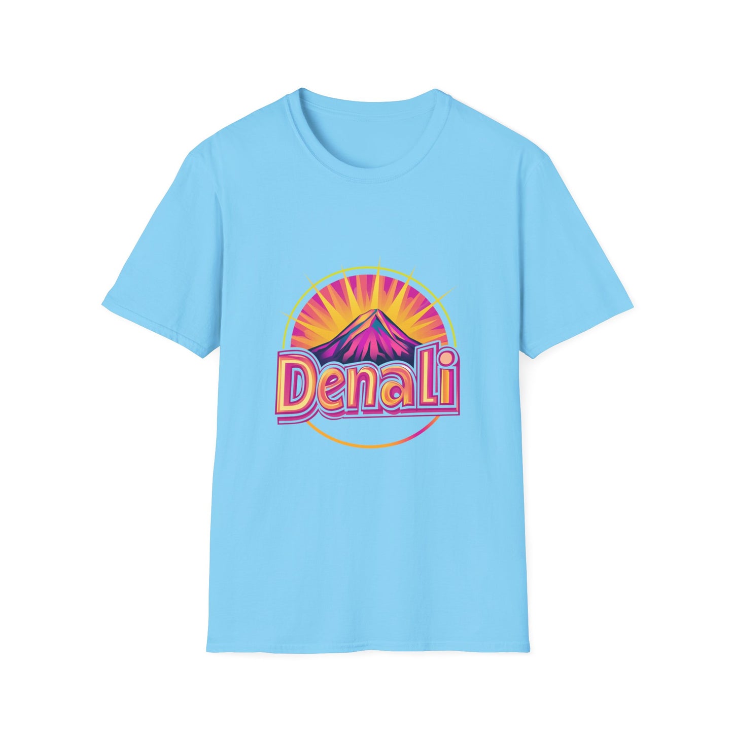 Retro Denali National Park T-Shirt | Vintage Mountain Sunset Unisex Tee