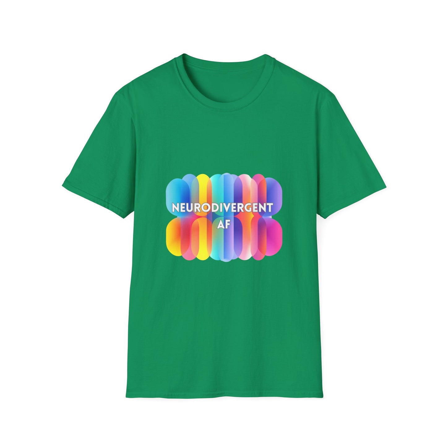 Neurodivergent AF Rainbow T-Shirt | LGBTQ+ Pride Neurodiversity Tee