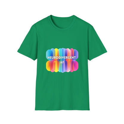 Neurodivergent AF Rainbow T-Shirt | LGBTQ+ Pride Neurodiversity Tee