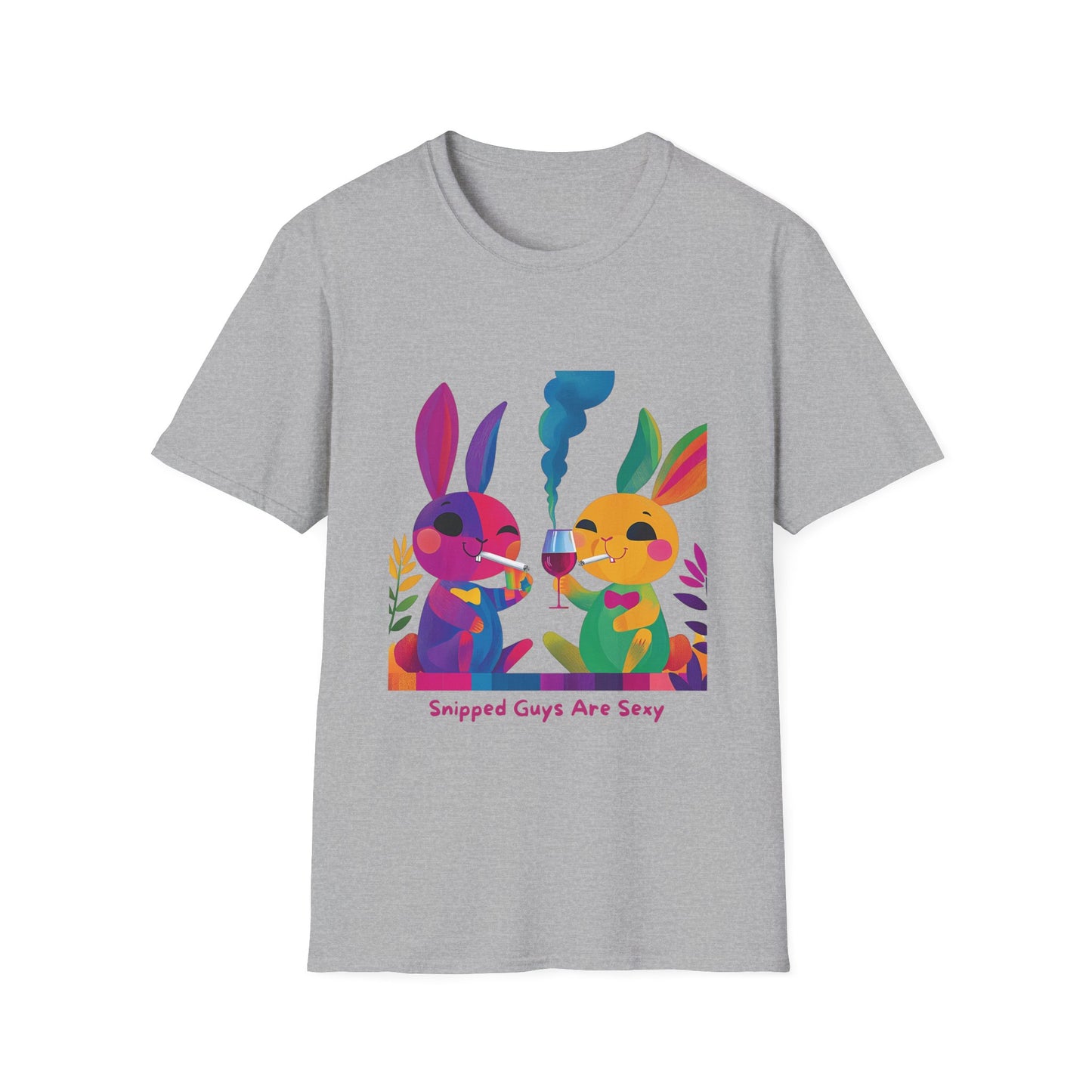 Snipped Guys Are Sexy T-Shirt | Kawaii Bunny Activism | LGBTQ+ Pride Unisex Tee