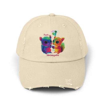 Rainbow Squirrels Unity Distressed Cap | LGBTQ+ Pride Hat