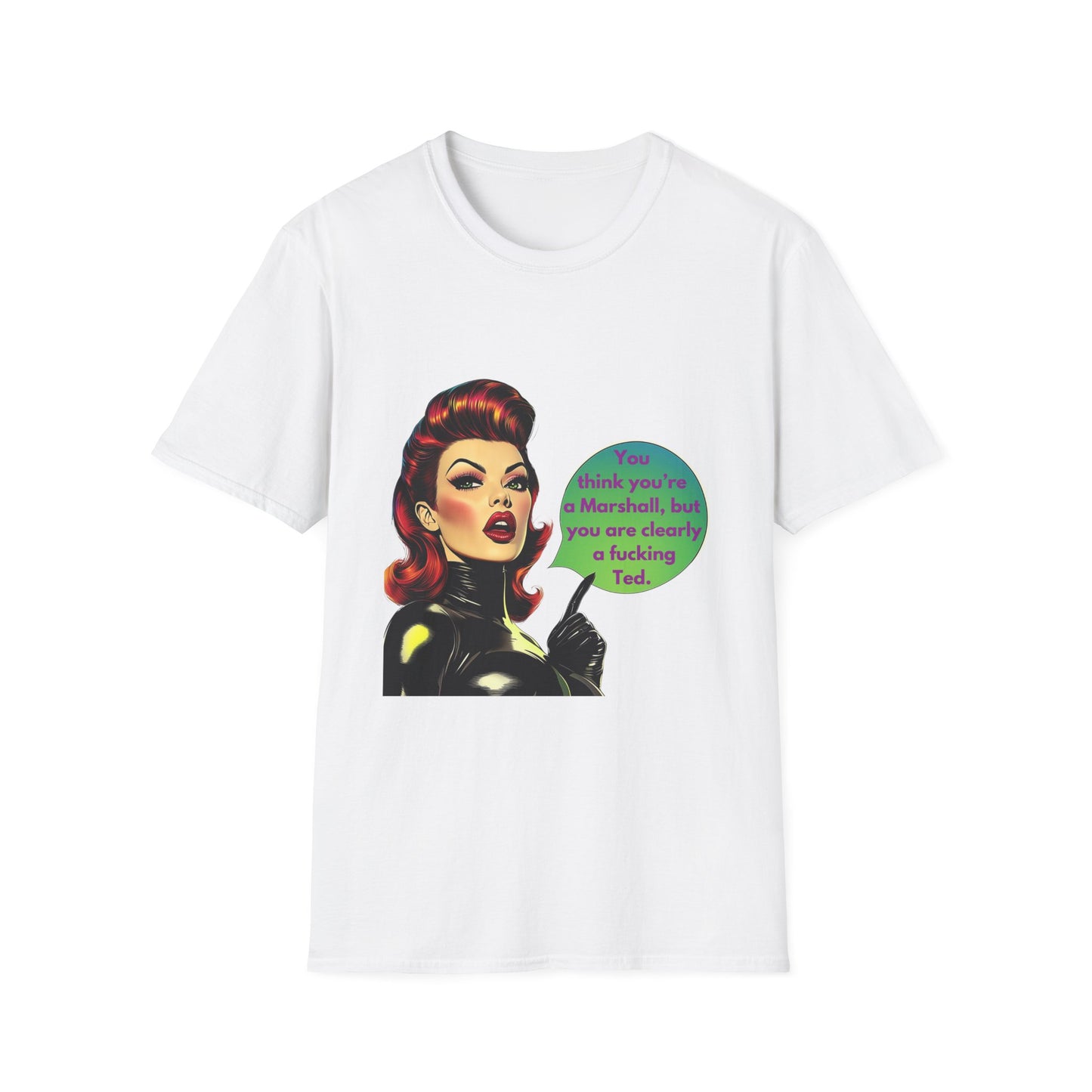 Retro Pin-Up TV Quote T-Shirt | Pink Unisex Tee