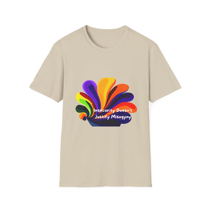 Insecurity Doesn't Justify Misogyny Rainbow Pride T-Shirt