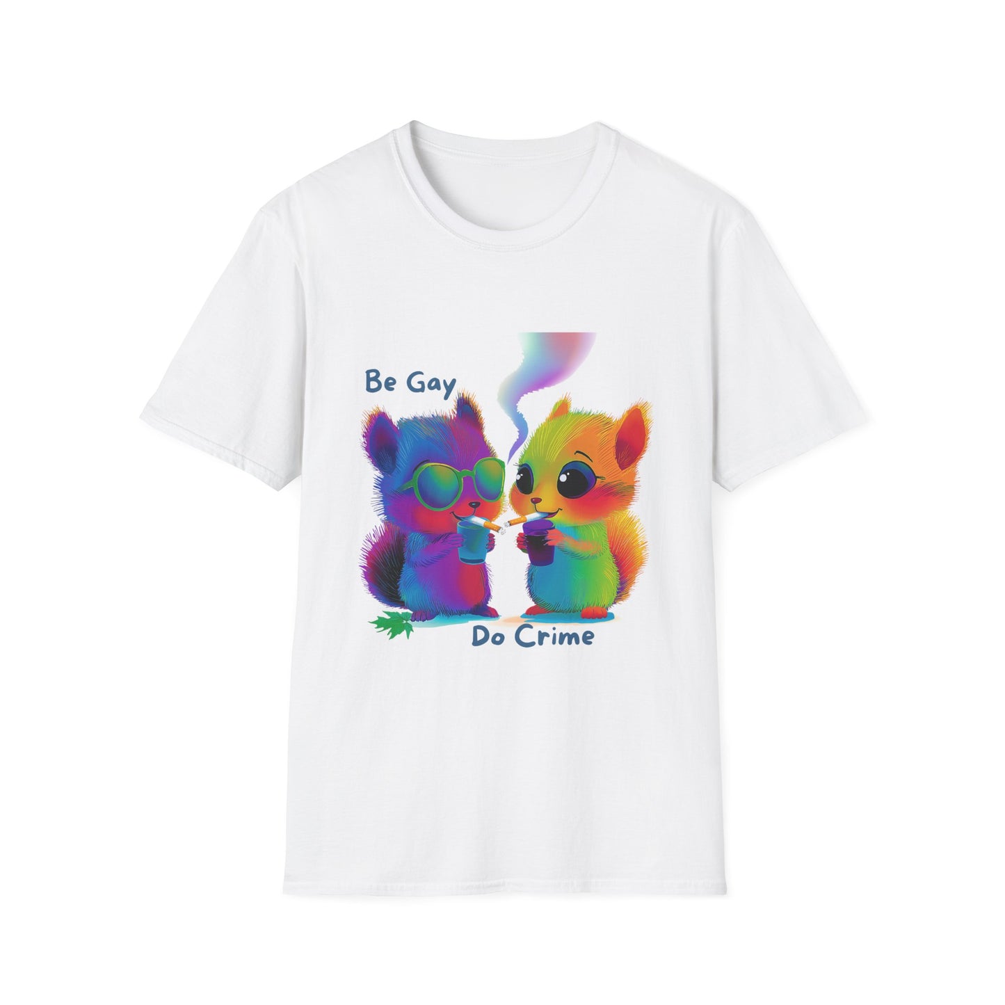 Be Gay Do Crime Kawaii T-Shirt | LGBTQ+ Pride Unisex Tee