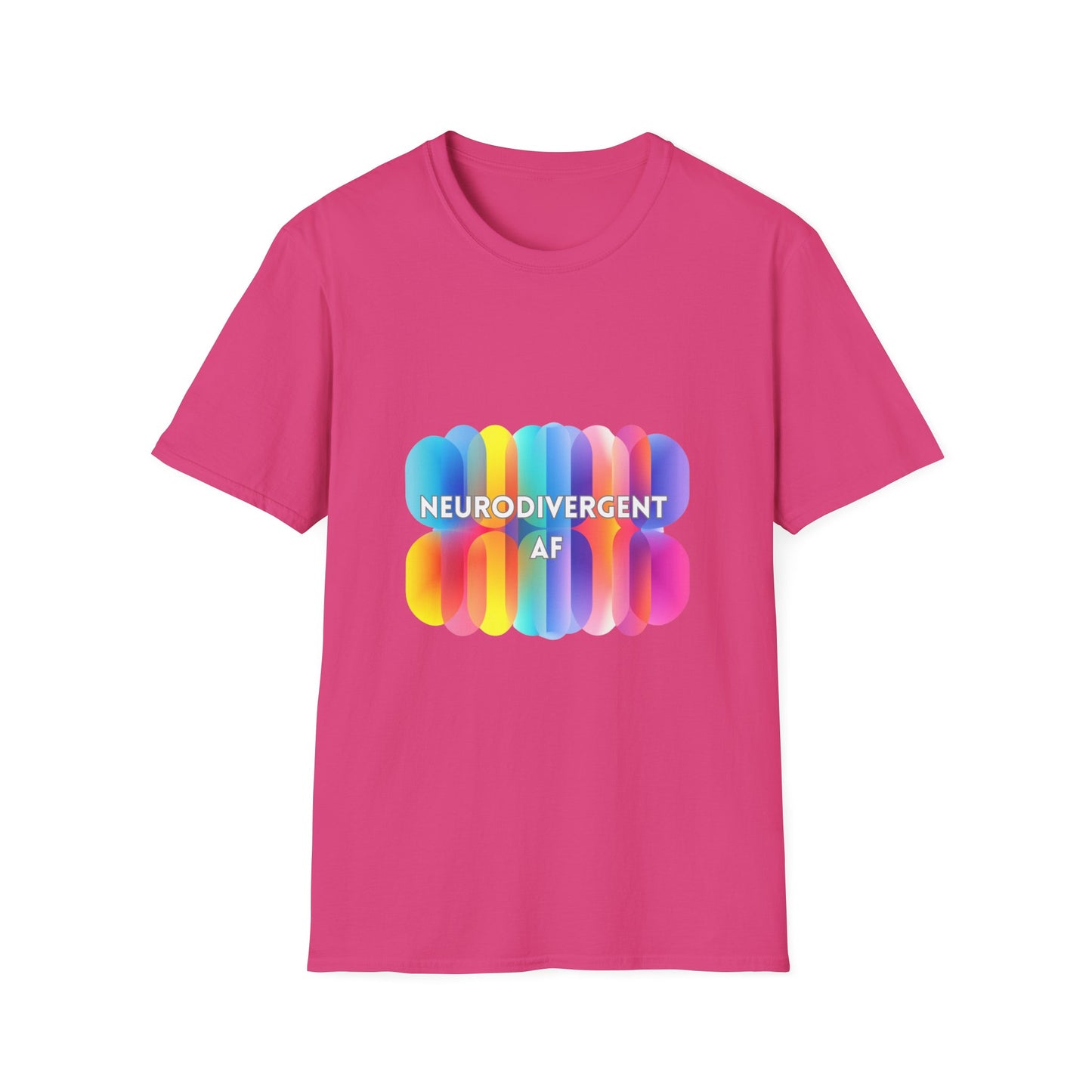 Neurodivergent AF Rainbow T-Shirt | LGBTQ+ Pride Neurodiversity Tee
