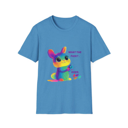 Rainbow Bunny WTF T-Shirt | Kawaii Pastel Activism Tee