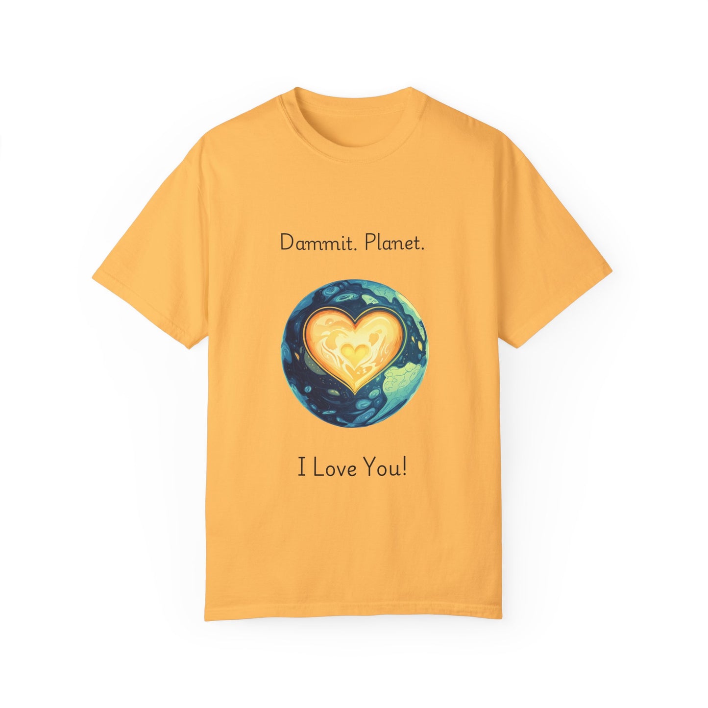 Earth Heart Environmental T-Shirt | Planet Love Statement Tee | Eco Activist Gift