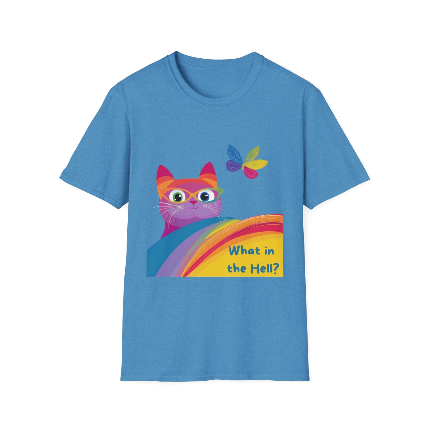 Kawaii Rainbow Cat T-Shirt | LGBTQ+ Pride Activist Kitty Tee | Cute Protest Fashion