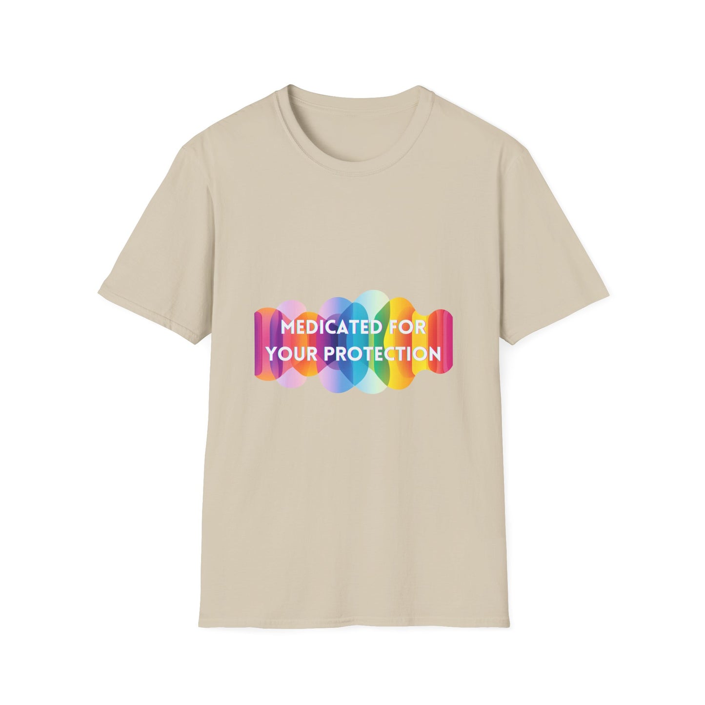 Medicated For Your Protection Pastel Pill T-Shirt | Mental Health Awareness Tee