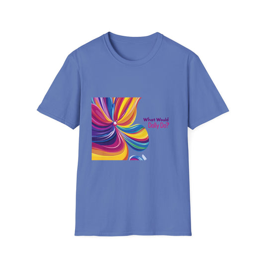 What Would Dolly Do Rainbow Flower T-Shirt | LGBTQ+ Pride Unisex Tee | Country Music Fan Gift