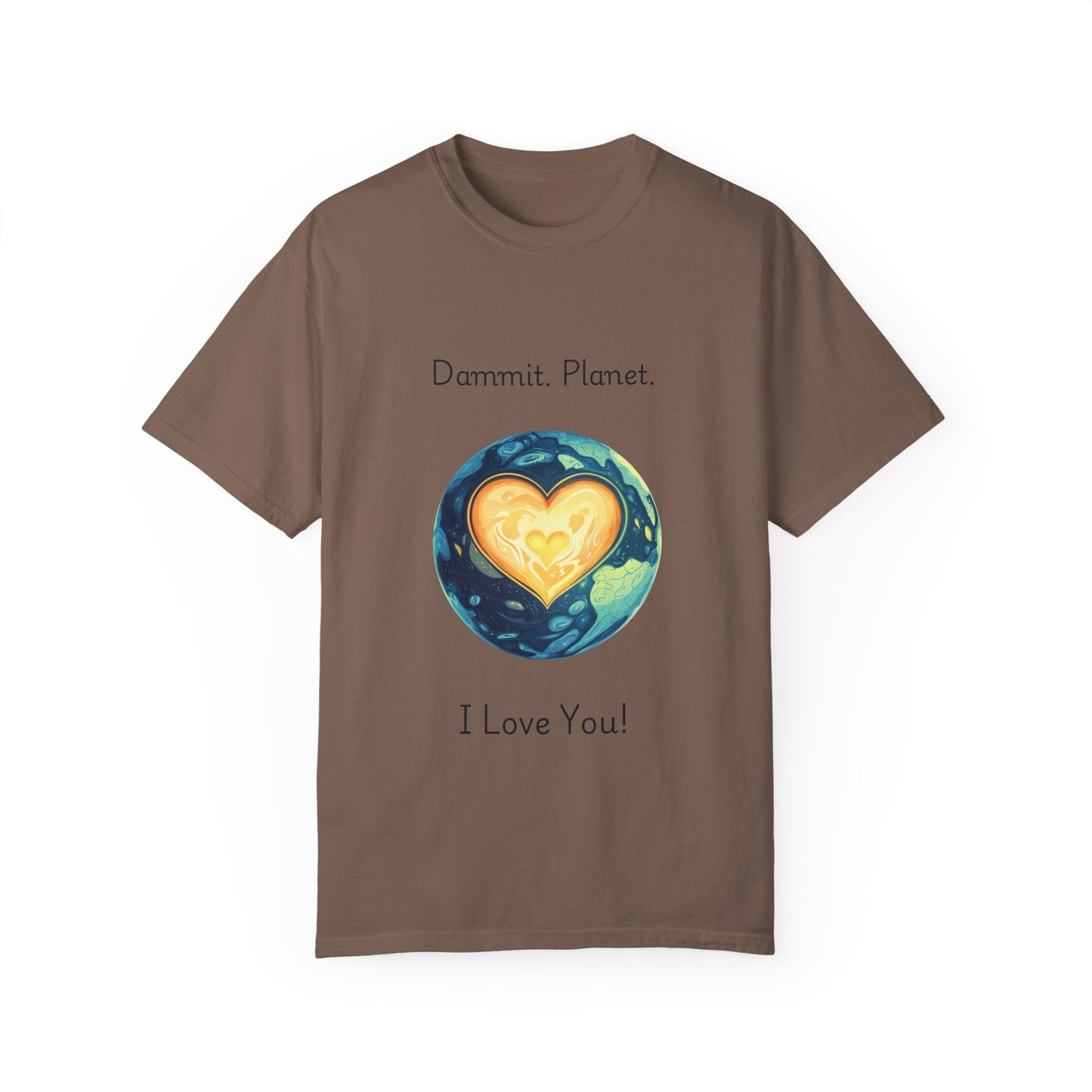 Earth Heart Environmental T-Shirt | Planet Love Statement Tee | Eco Activist Gift