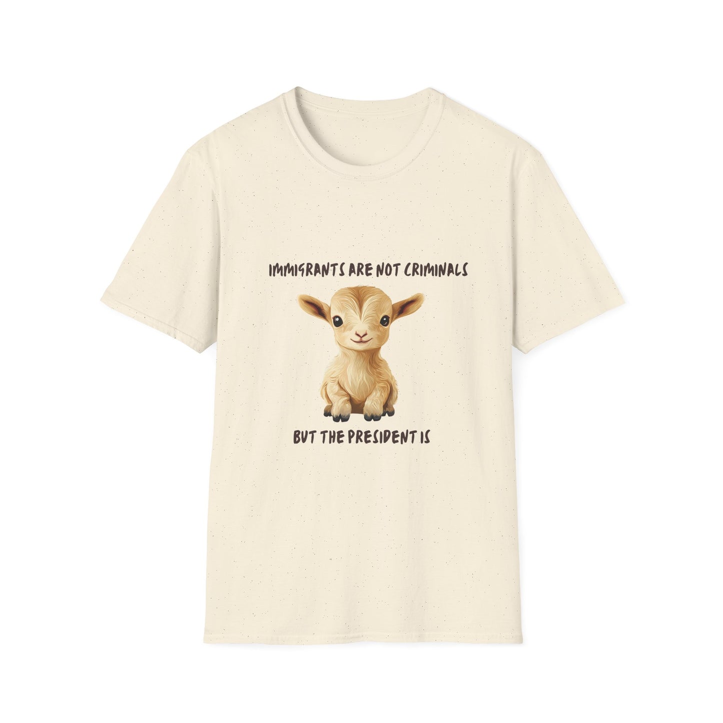 Cute Baby Goat Immigration Rights T-Shirt | Kawaii Activist Unisex Tee