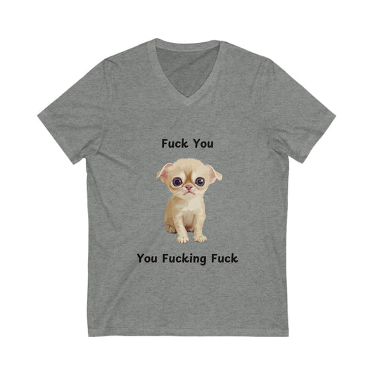 Sassy Kitten V-Neck T-Shirt | Funny Cat Attitude Design | Unisex Tee