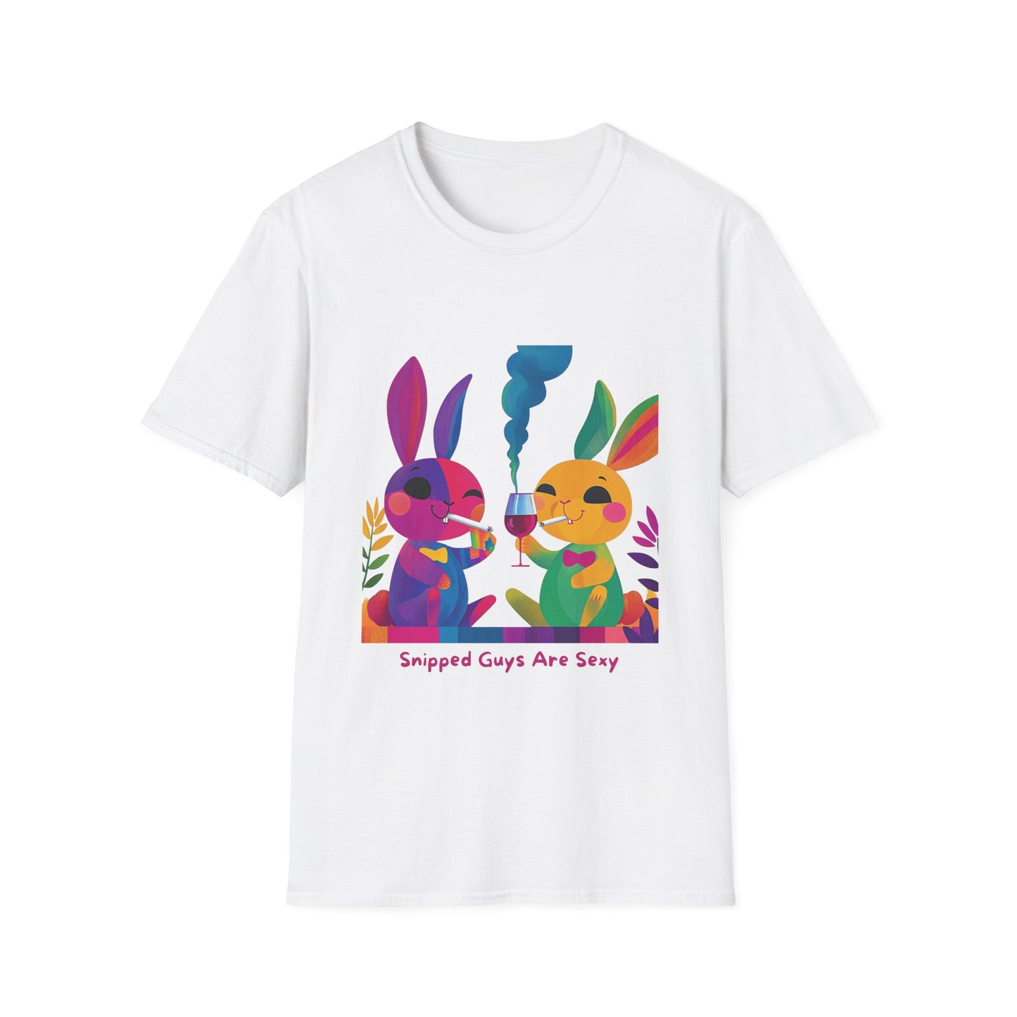 Snipped Guys Are Sexy T-Shirt | Kawaii Bunny Activism | LGBTQ+ Pride Unisex Tee