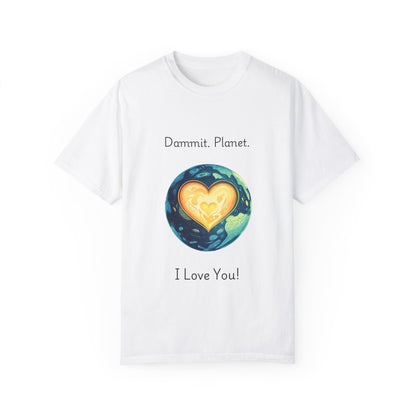 Earth Heart Environmental T-Shirt | Planet Love Statement Tee | Eco Activist Gift
