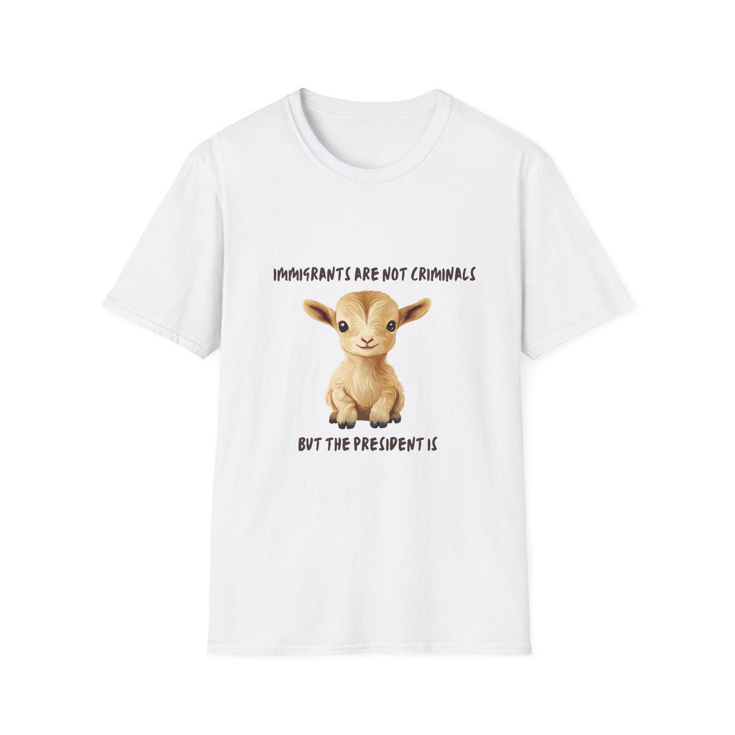 Cute Baby Goat Immigration Rights T-Shirt | Kawaii Activist Unisex Tee