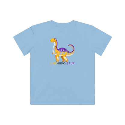 Non-Binary Dinosaur Kids T-Shirt | Gender Inclusive Cute Dino Tee