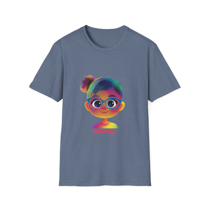 Rainbow Inspire Kids T-Shirt | Colorful Positive Message Tee