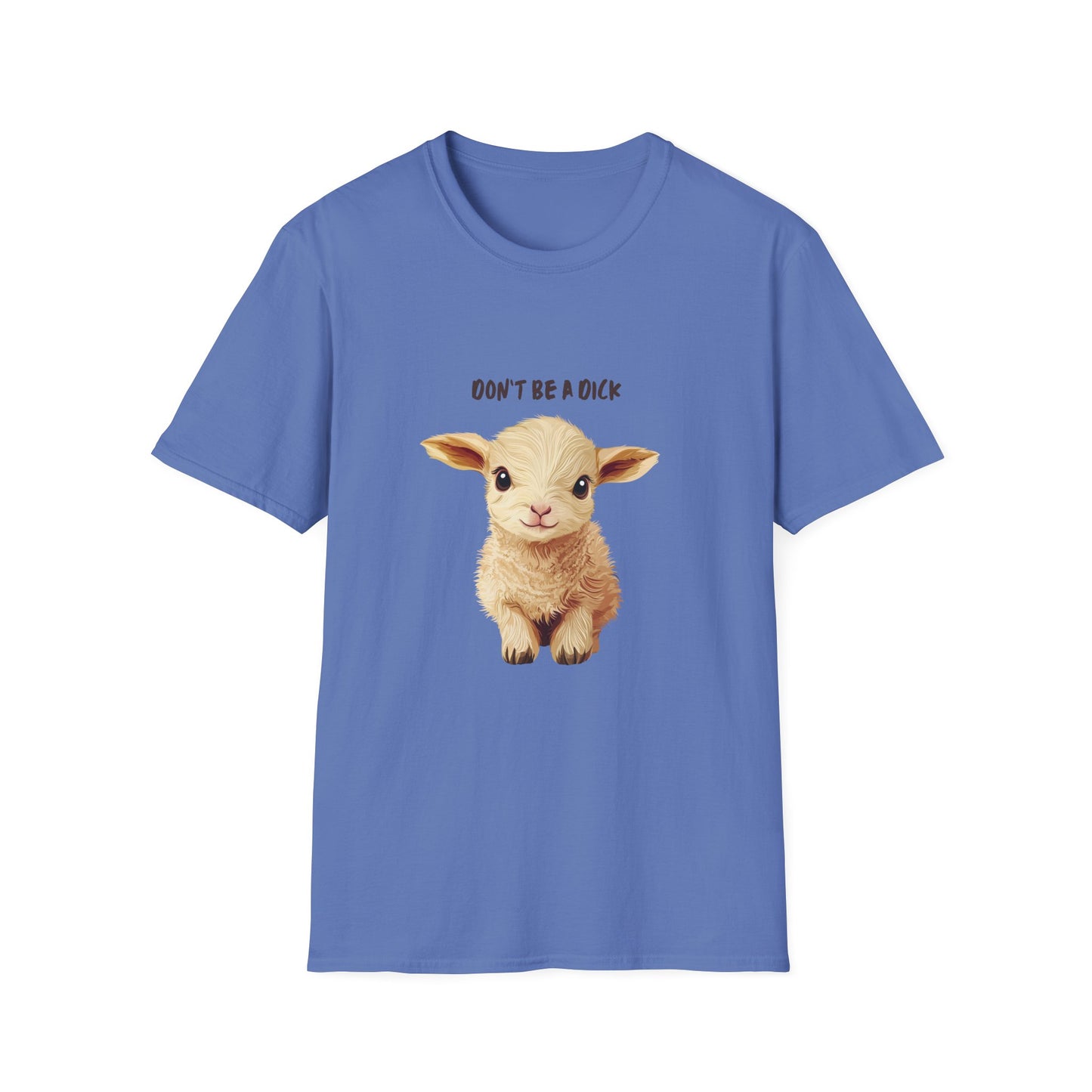 Cute Baby Lamb Don't Be a Dick T-Shirt | Vegan Animal Rights Message Tee