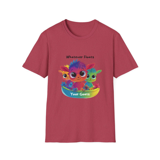 Whatever Floats Your Goats Rainbow Pride T-Shirt | Kawaii LGBTQ Tee
