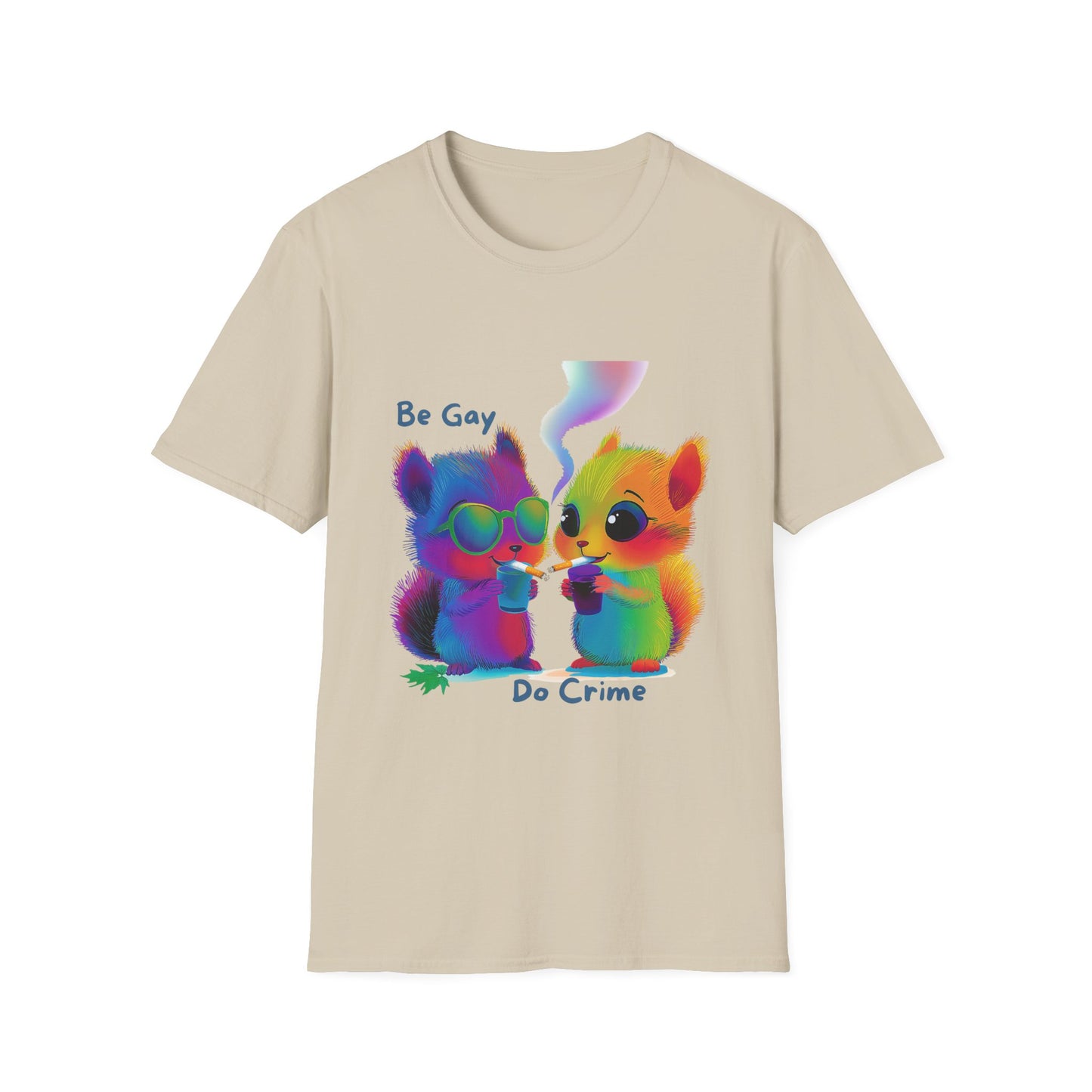 Be Gay Do Crime Kawaii T-Shirt | LGBTQ+ Pride Unisex Tee