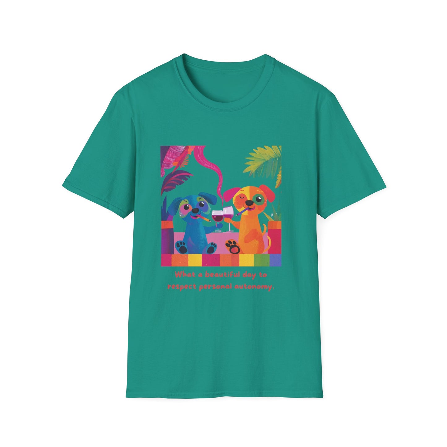 Respect Autonomy Dogs T-Shirt | Kawaii Activist Tee
