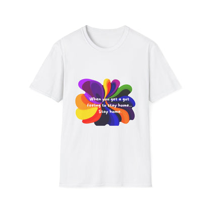 Rainbow Petal Self-Care T-Shirt | Stay Home Mental Health Tee