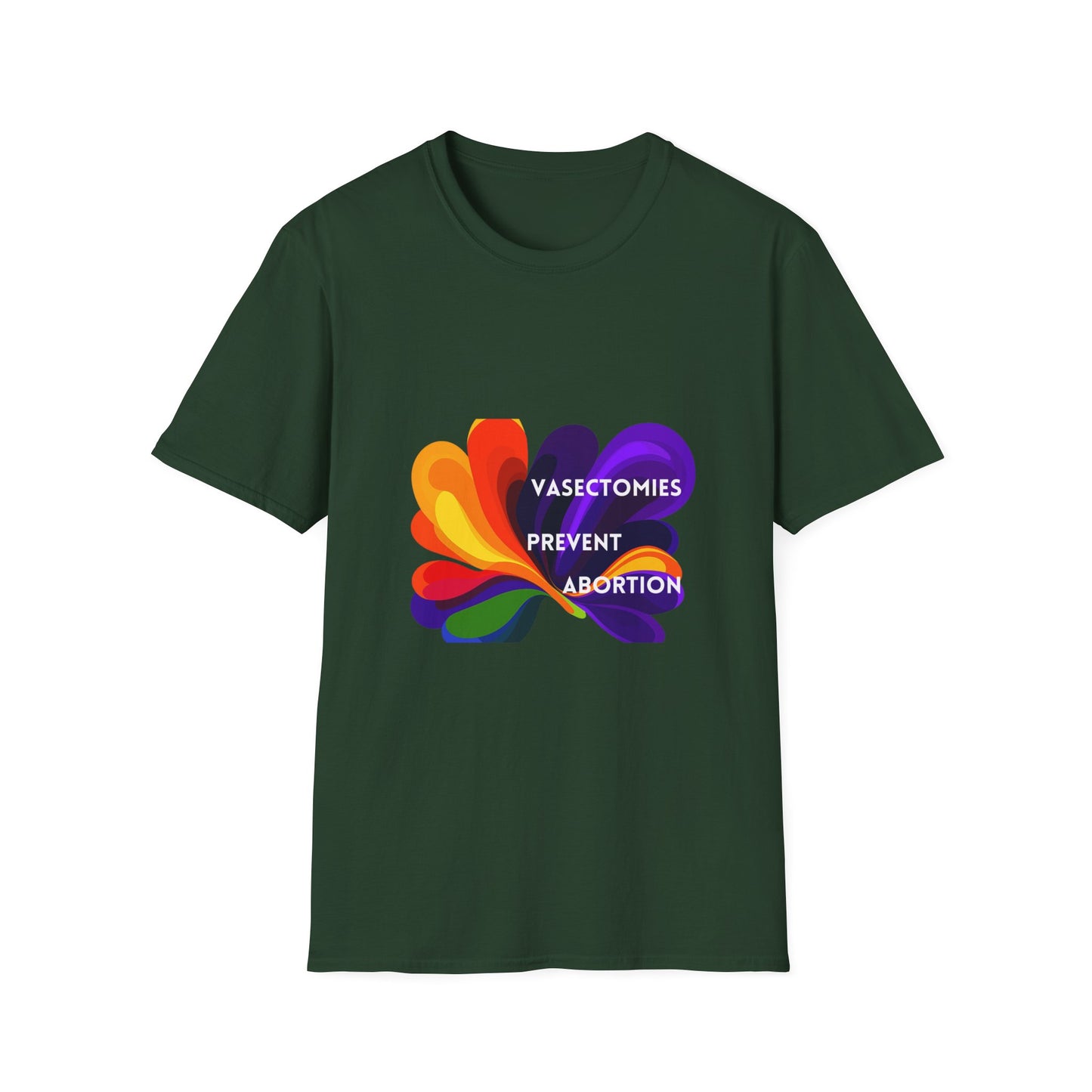 Vasectomies Prevent Abortion T-Shirt | Progressive Reproductive Rights Tee