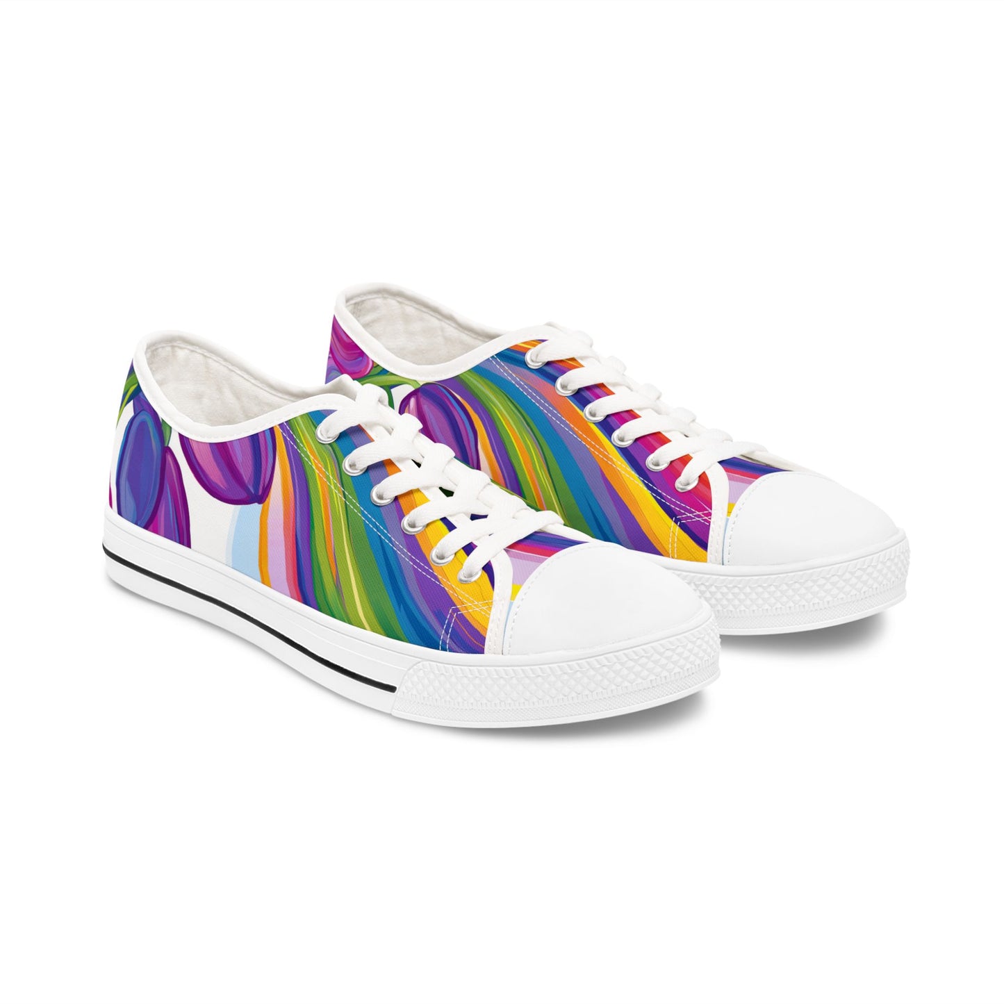 Rainbow Flow Low Top Canvas Sneakers | Pride Collection