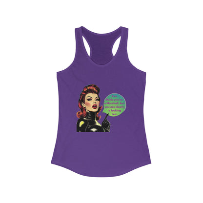 Retro Pinup Girl Ted Quote Racerback Tank | HIMYM Fan Gift | Vintage Style Women's Tank Top