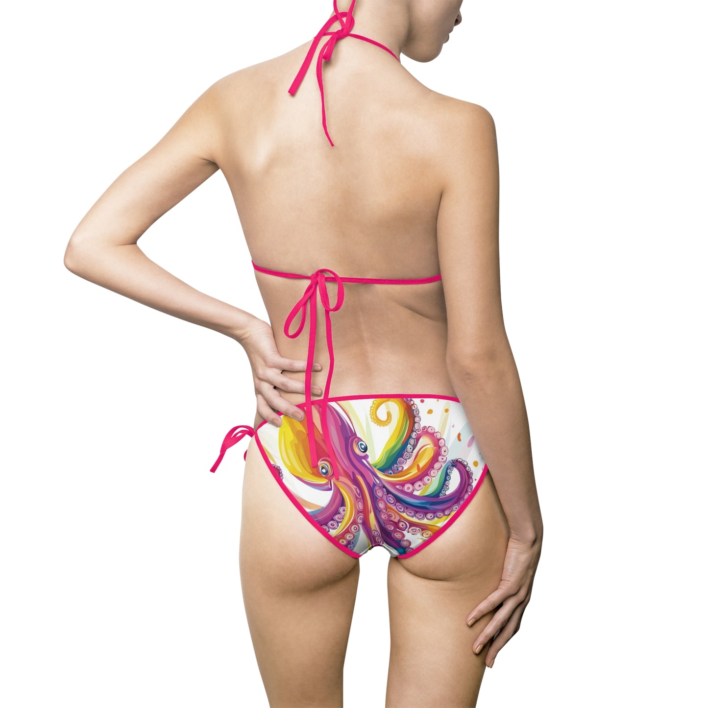 Octopus Swirl Rainbow Bikini | Pride Swimwear