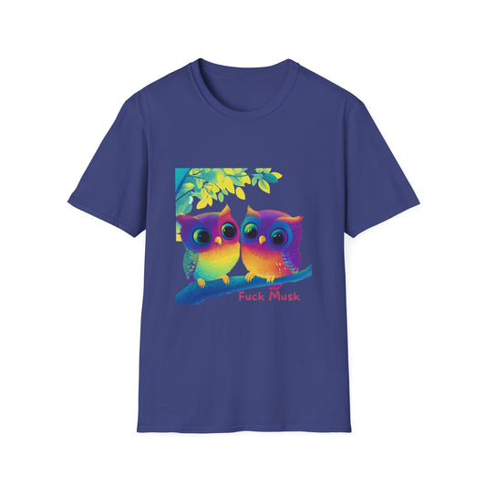 Rainbow Owl Activist T-Shirt | Cute Protest Unisex Tee