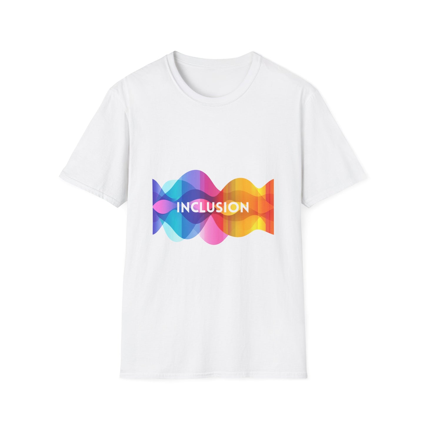 SEO/AEO Optimized Title: Inclusive Rainbow Wave T-Shirt | LGBTQ+ Pride Unisex Tee