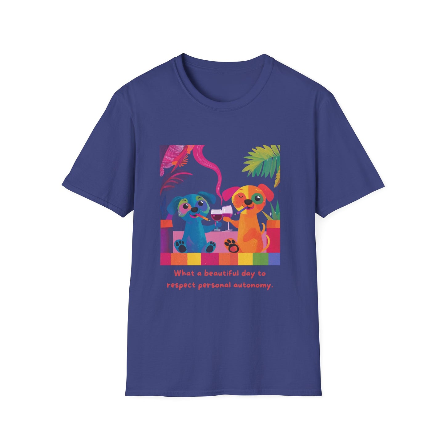 Respect Autonomy Dogs T-Shirt | Kawaii Activist Tee
