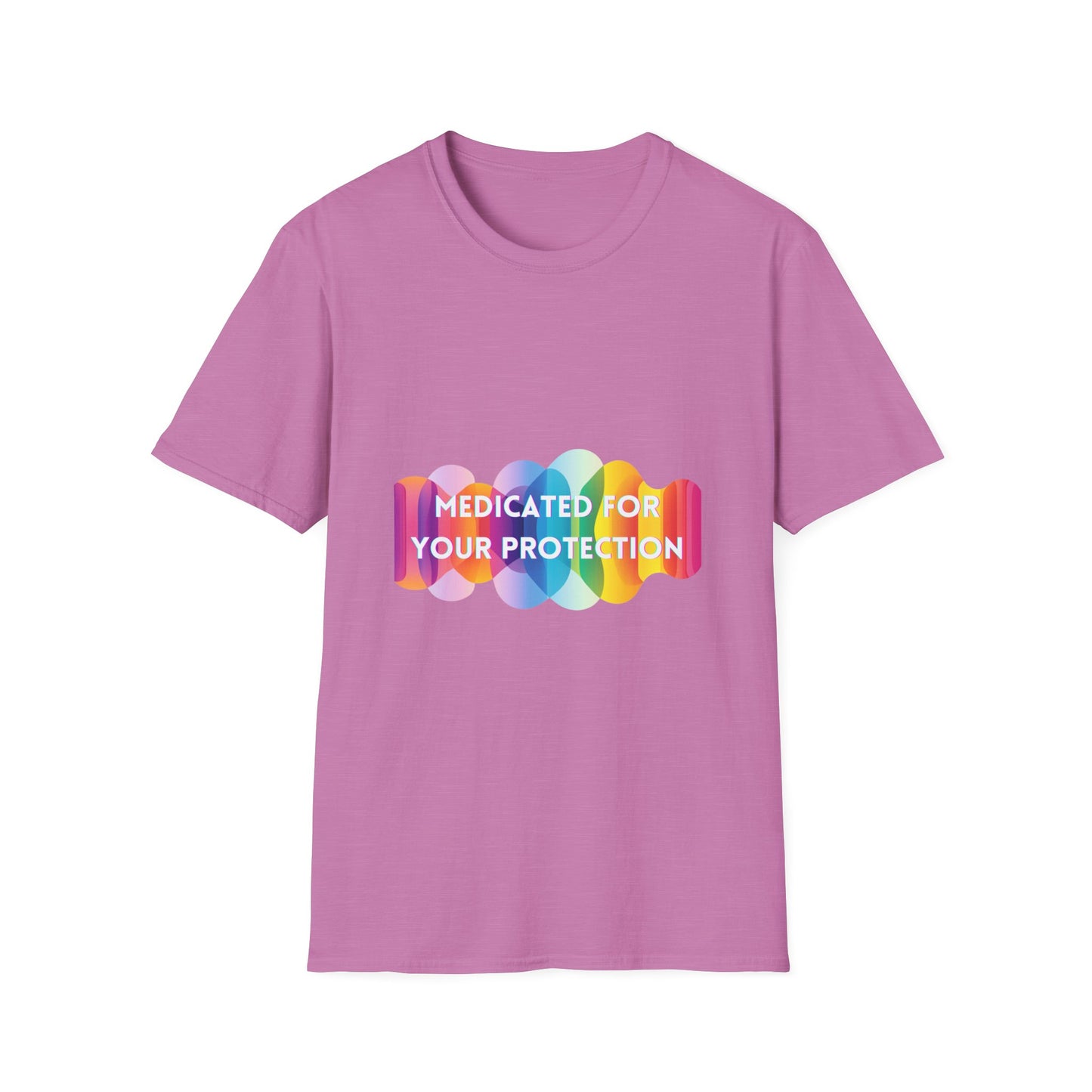 Medicated For Your Protection Pastel Pill T-Shirt | Mental Health Awareness Tee
