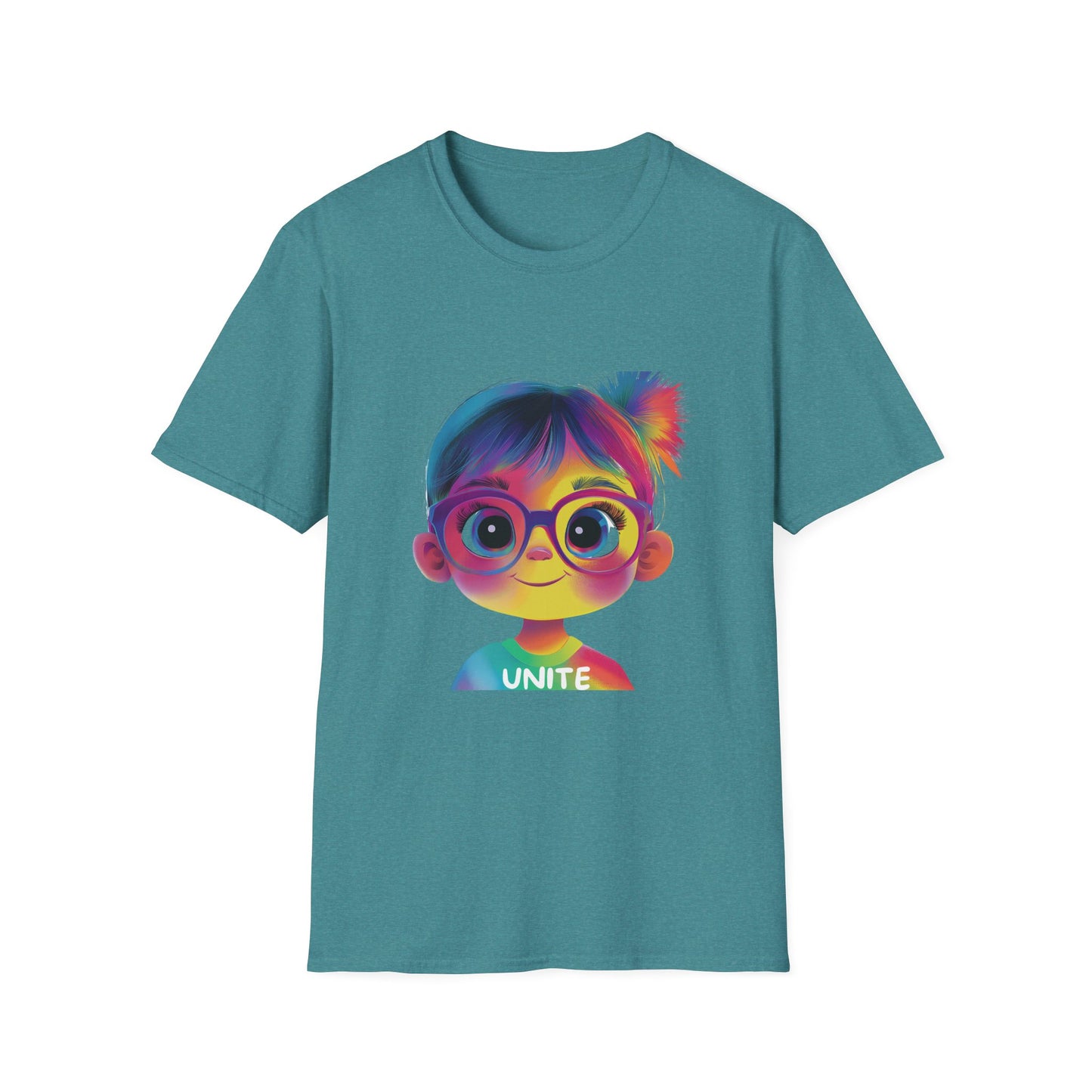 Rainbow Unity Kawaii T-Shirt | LGBTQ+ Pride Tee | Inclusive Activist Wear