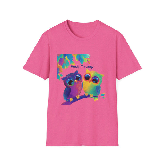Cute Resistance Owl T-Shirt | Political Statement Tee | Colorful Activist Apparel