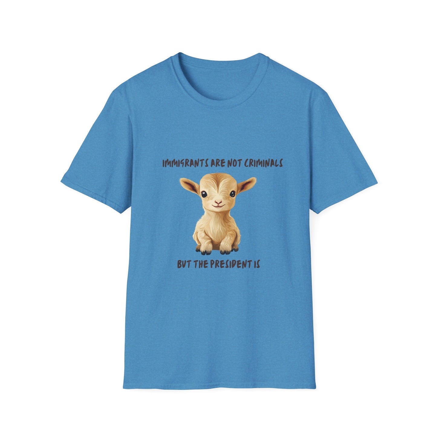 Cute Baby Goat Immigration Rights T-Shirt | Kawaii Activist Unisex Tee