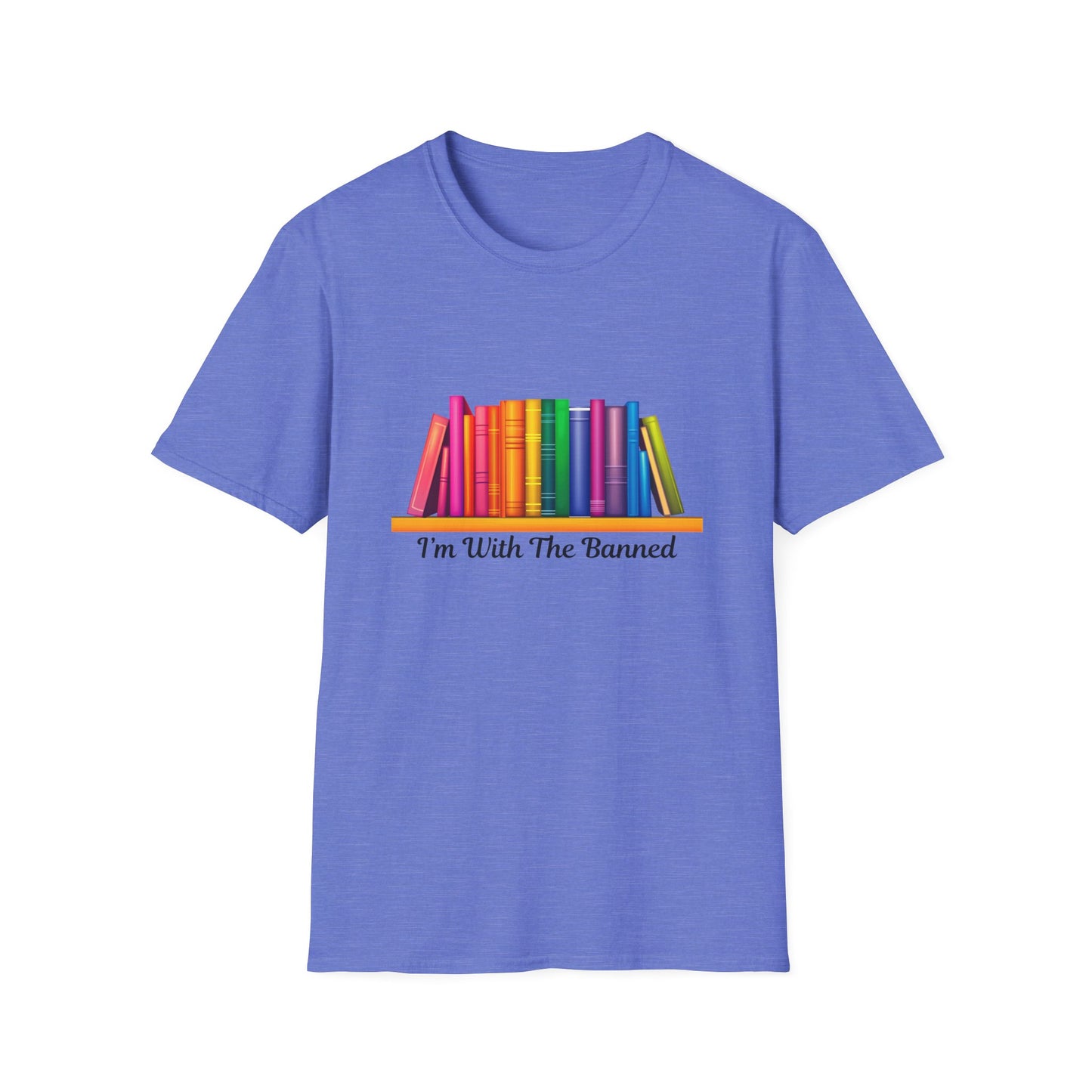 I'm With The Banned Books Rainbow T-Shirt | Literary Activism Tee