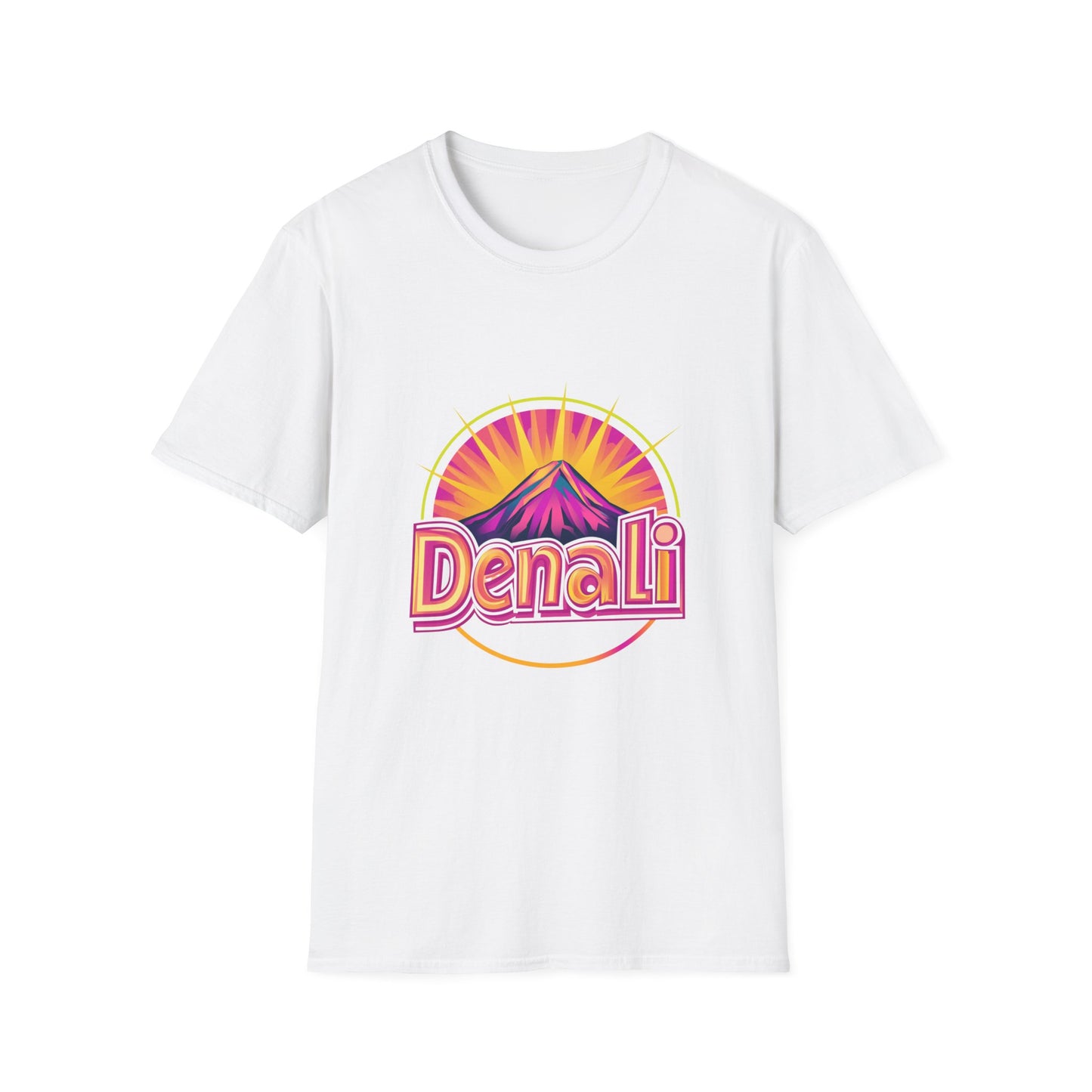 Retro Denali National Park T-Shirt | Vintage Mountain Sunset Unisex Tee