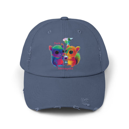 Rainbow Squirrels Unity Distressed Cap | LGBTQ+ Pride Hat