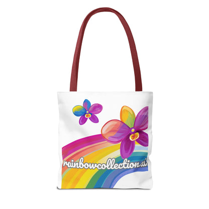 Rainbow Floral "Make People Think Again" Activist Tote Bag
