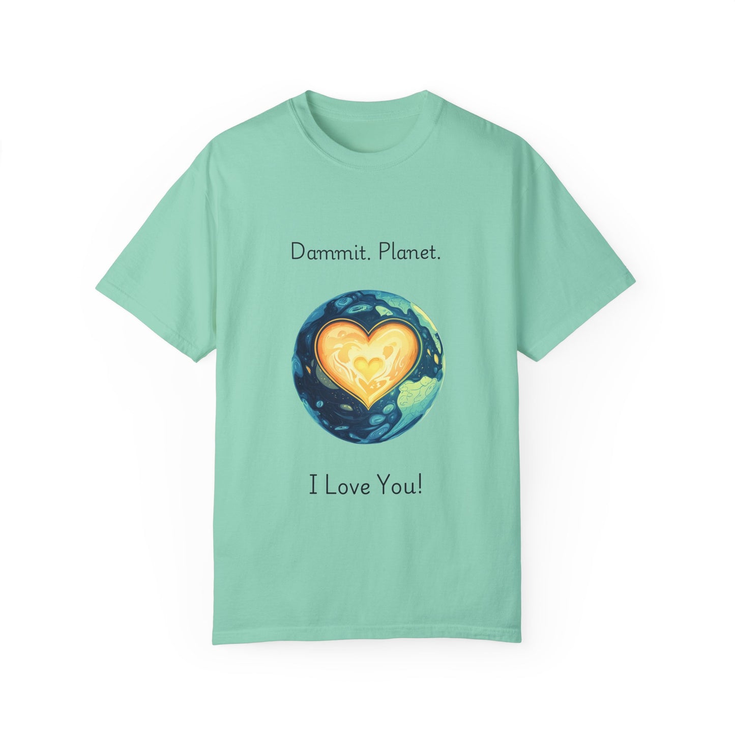 Earth Heart Environmental T-Shirt | Planet Love Statement Tee | Eco Activist Gift