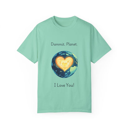 Earth Heart Environmental T-Shirt | Planet Love Statement Tee | Eco Activist Gift