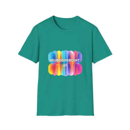 Neurodivergent AF Rainbow T-Shirt | LGBTQ+ Pride Neurodiversity Tee
