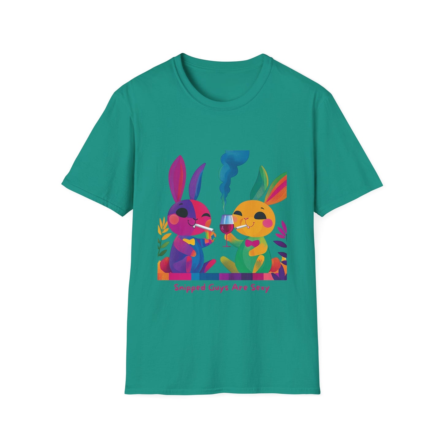 Snipped Guys Are Sexy T-Shirt | Kawaii Bunny Activism | LGBTQ+ Pride Unisex Tee
