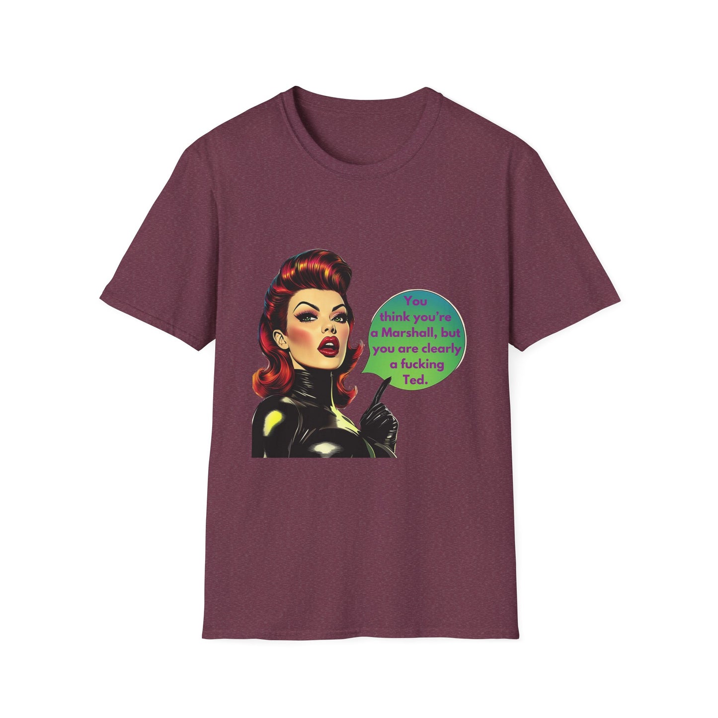 Retro Pin-Up TV Quote T-Shirt | Pink Unisex Tee