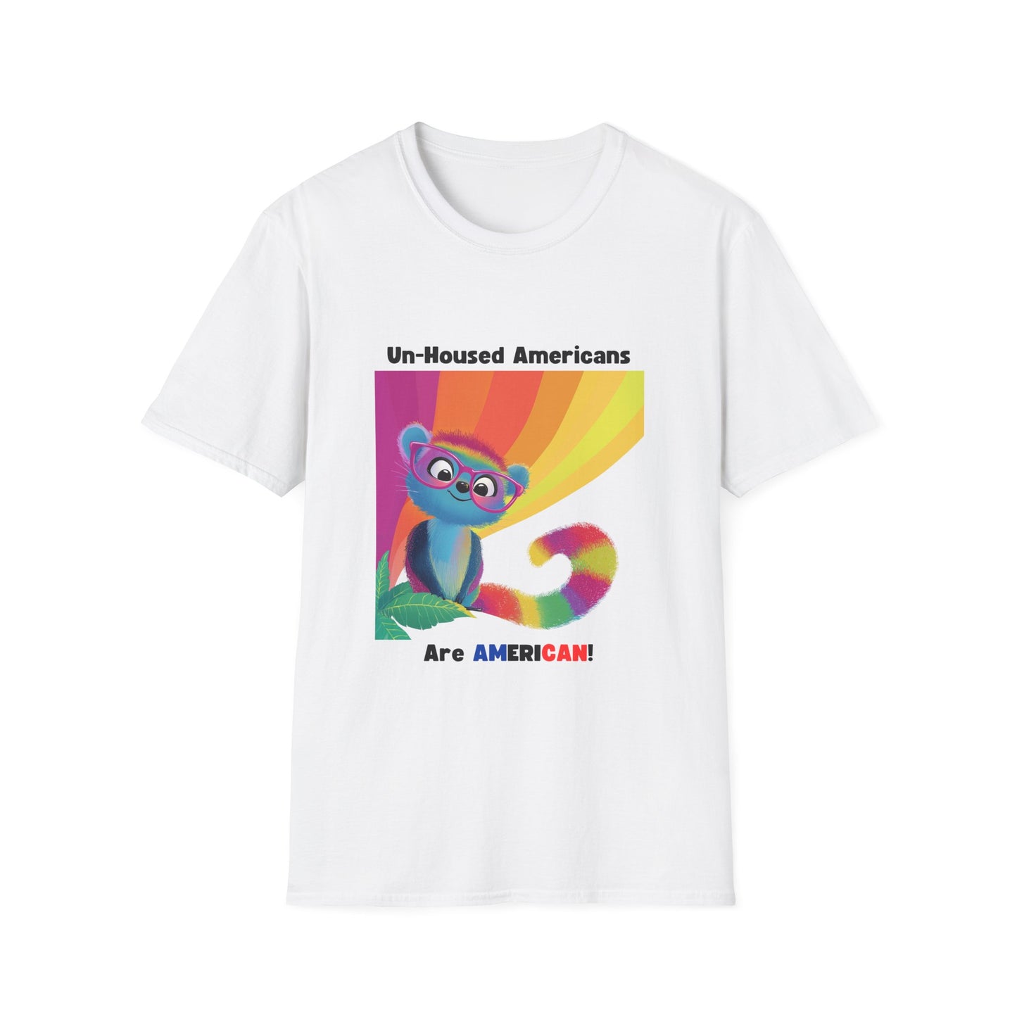 Kawaii Housing Rights T-Shirt | Un-Housed Americans Activist Tee