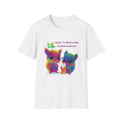Rainbow Squirrels Anti-Fascist T-Shirt | Kawaii Protest Tee