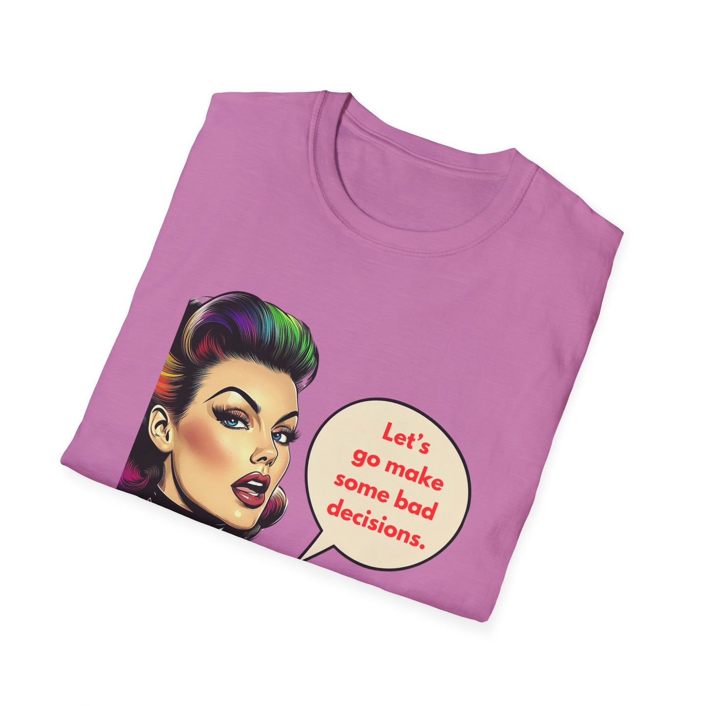 Bad Decisions Rainbow Punk T-Shirt | Retro Vintage Unisex Tee